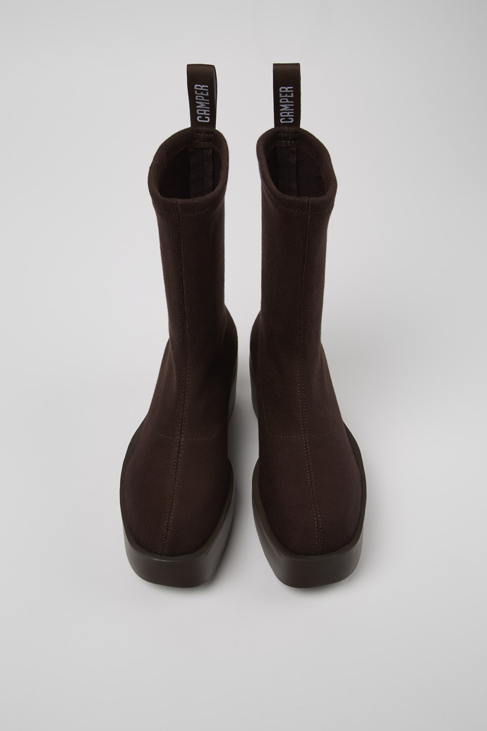Billie TENCEL® Brown textile boots for women