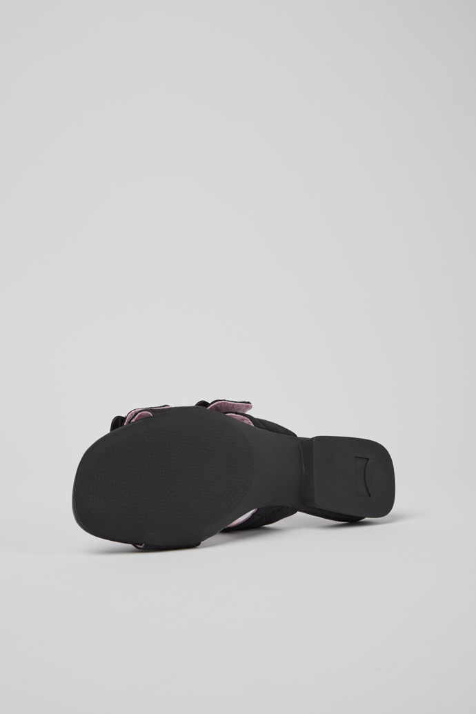 Casi Myra Black recycled PET sandals for women