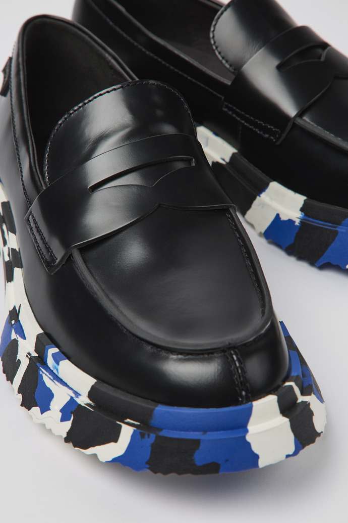 Walden Black Leather Loafer for Women