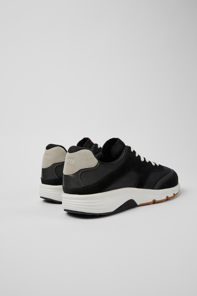 Drift Black and Gray Textile and Nubuck Sneakers for Men.