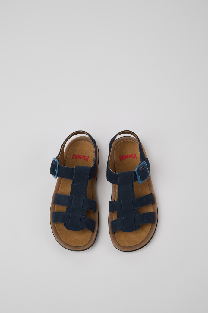 Bicho Blue Nubuck Kids' Sandal.