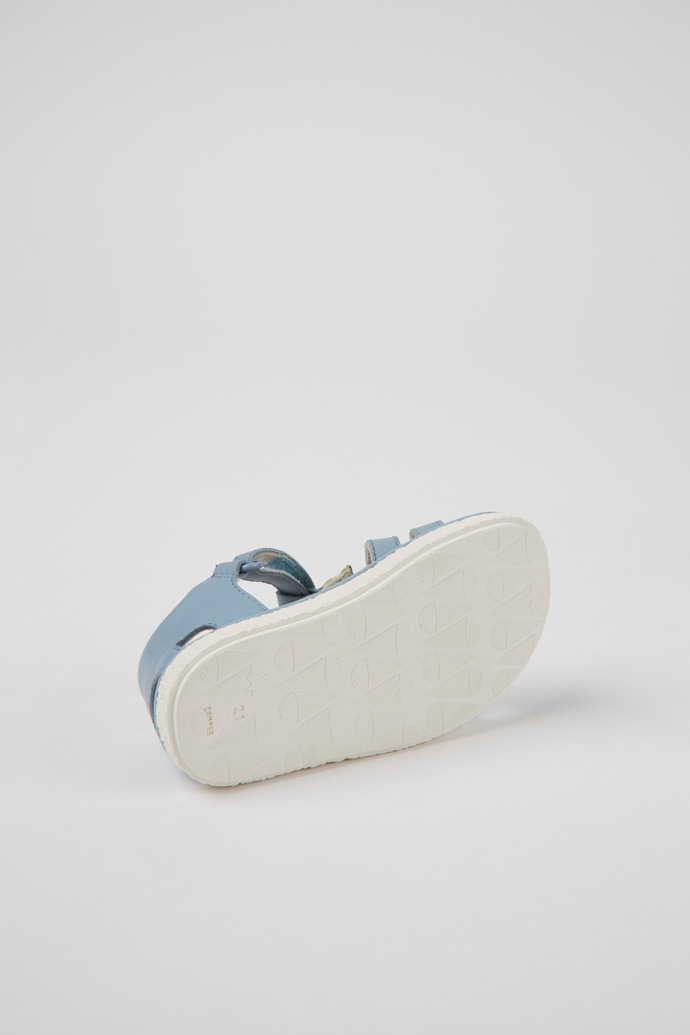 Miko Blue and green leather sandals for kids