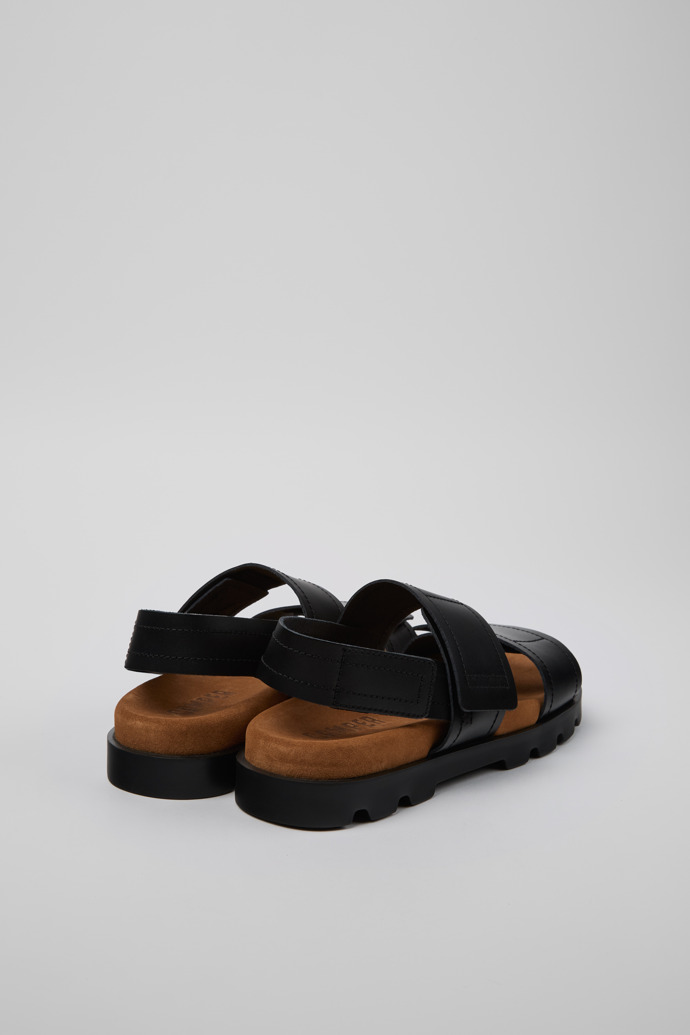 Brutus Sandal Black Leather Sandals for Women.