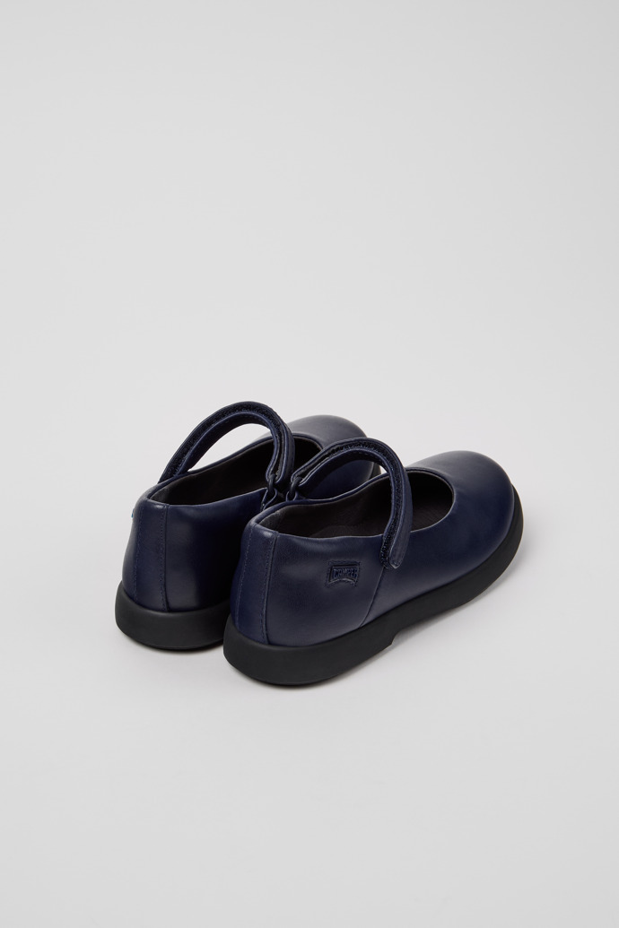 Duet Blue Leather Ballerinas for Kids.