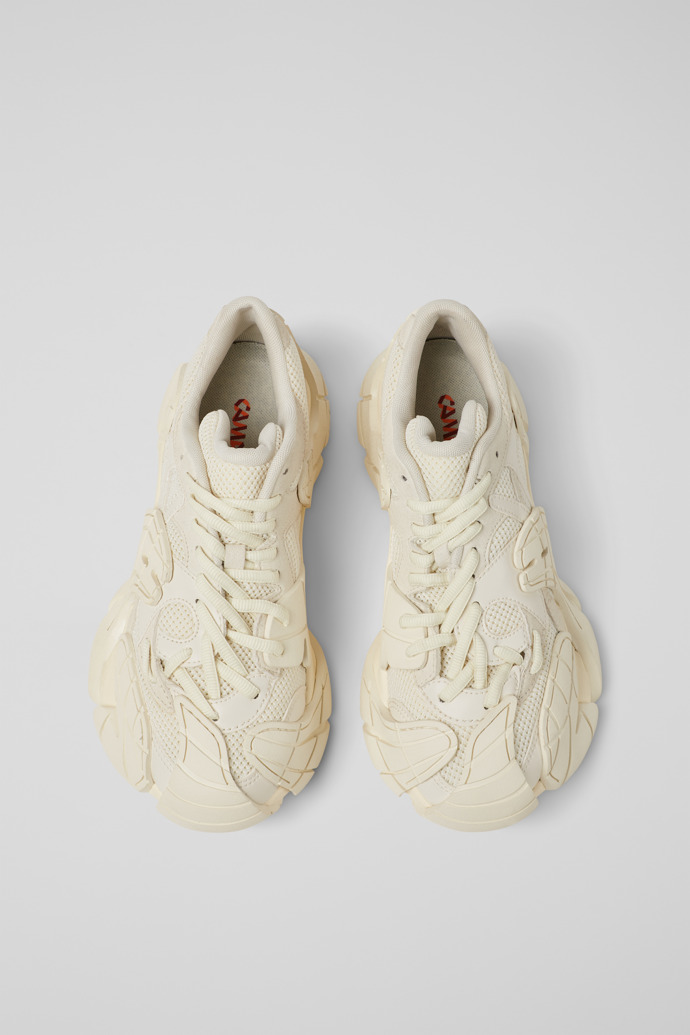 Tormenta White Textile Sneakers
