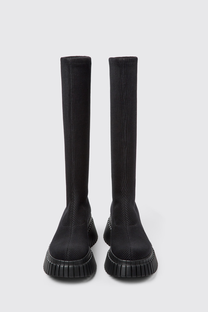 BCN TENCEL® Black textile boots for women