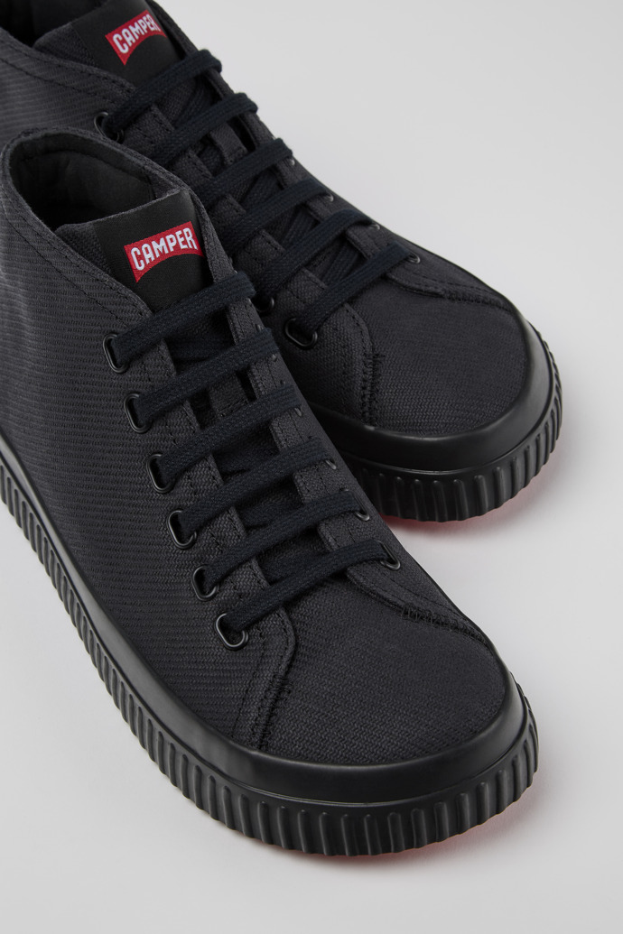 Peu Roda Black recycled cotton sneakers for women