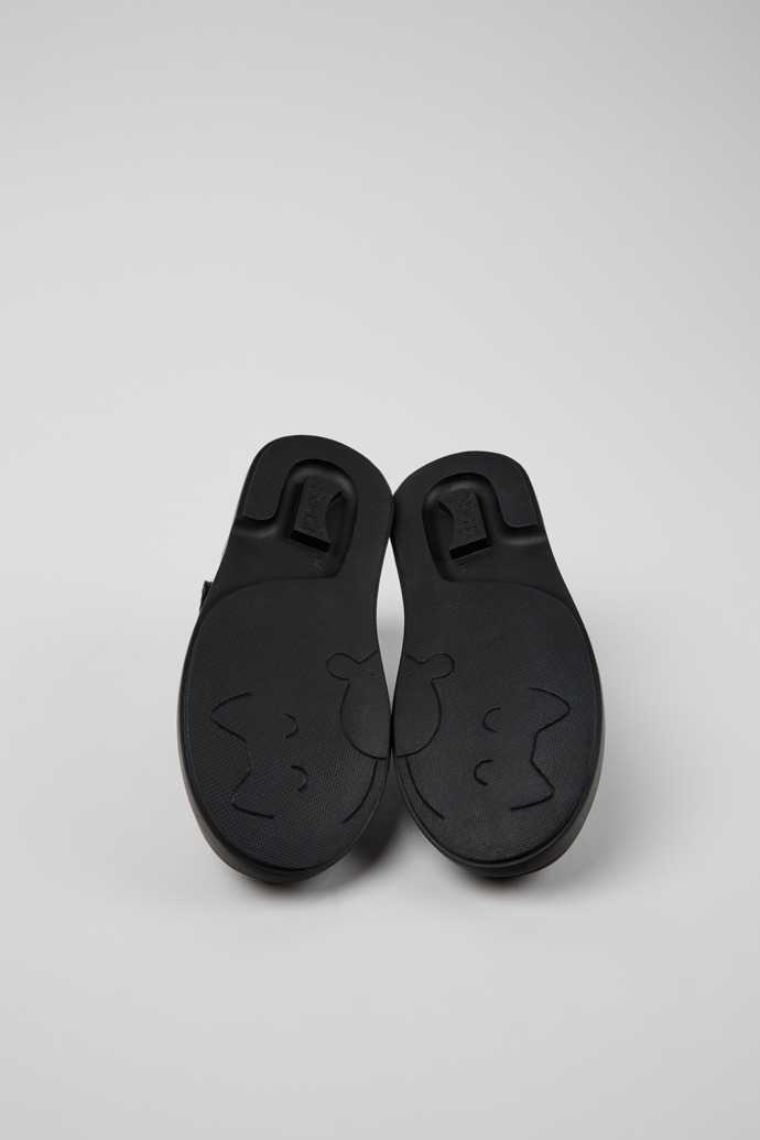 Twins Black leather Mary Jane shoes for kids