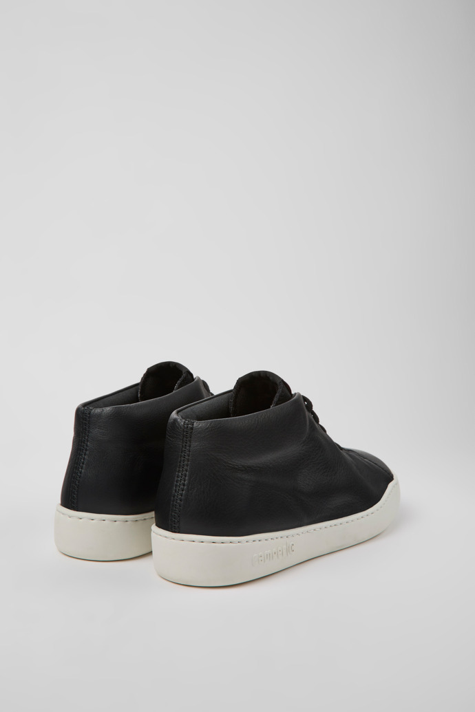 Peu Touring Black leather sneakers for men