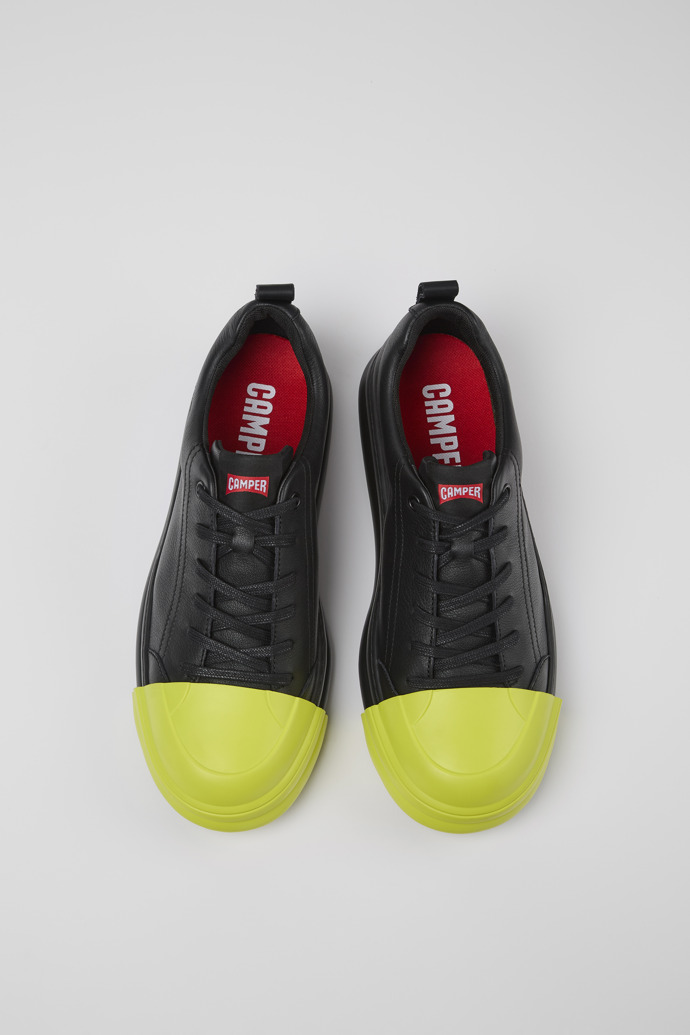 Junction Runner Black leather sneakers