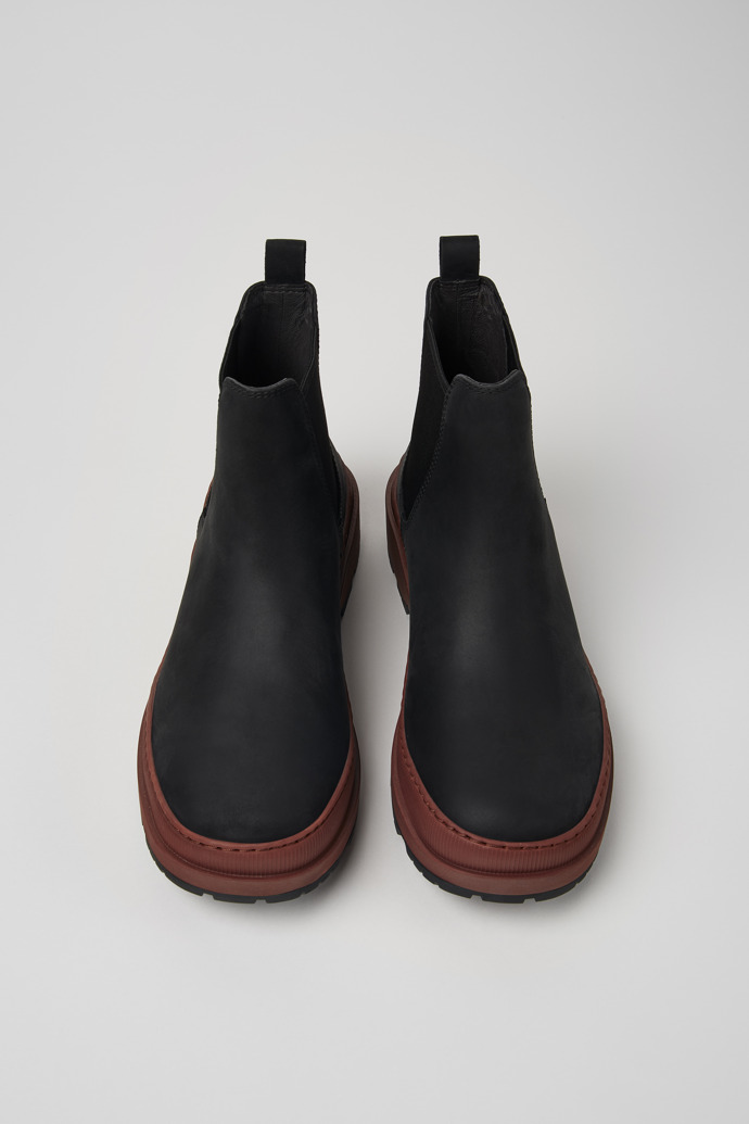 Brutus Trek MICHELIN Black nubuck ankle boots for men