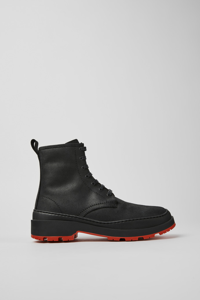 Brutus Trek MICHELIN Black nubuck ankle boots for women