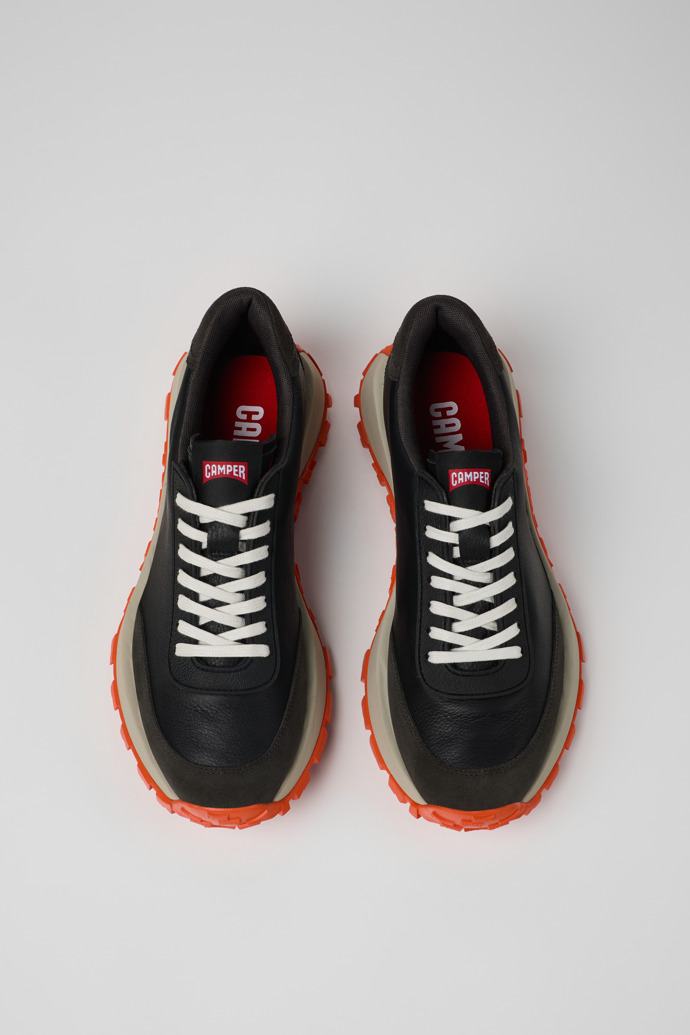 Drift Trail VIBRAM Black textile and nubuck sneakers for men