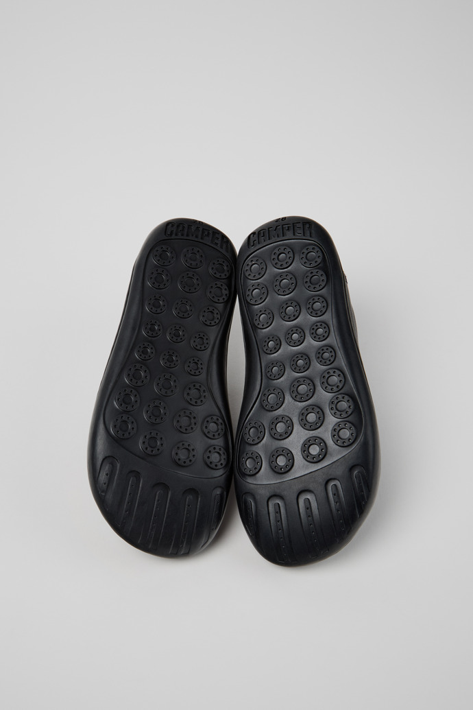 Peu Black Leather Shoes for Kids.