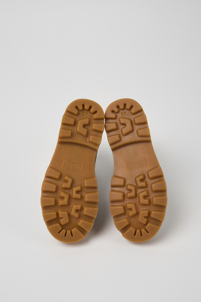 Brutus Silver Leather Ankle Boots for Kids.