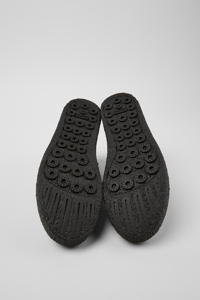 Peu Terreno Black Leather Desert Boot for Men