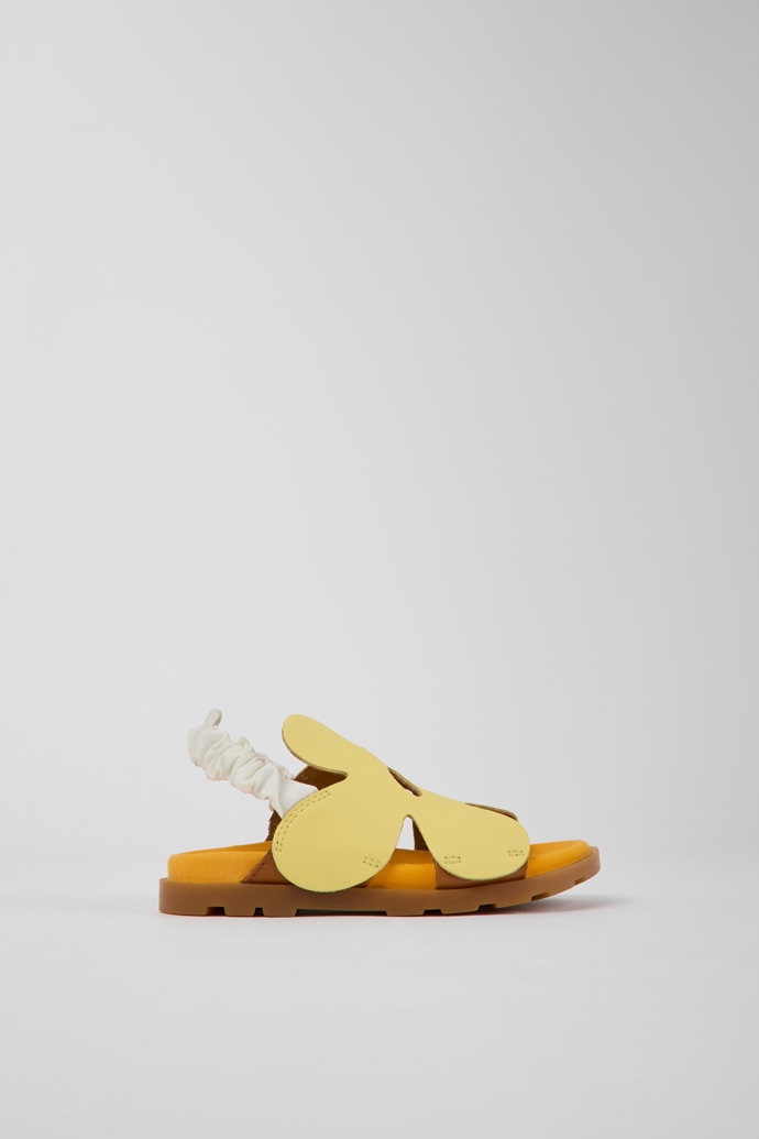 Brutus Sandal Yellow and brown leather sandals for kids