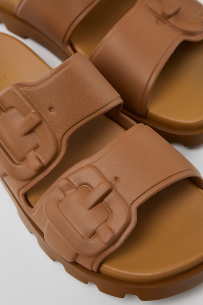 Brutus Sandal Brown Synthetic Sandals for Men.