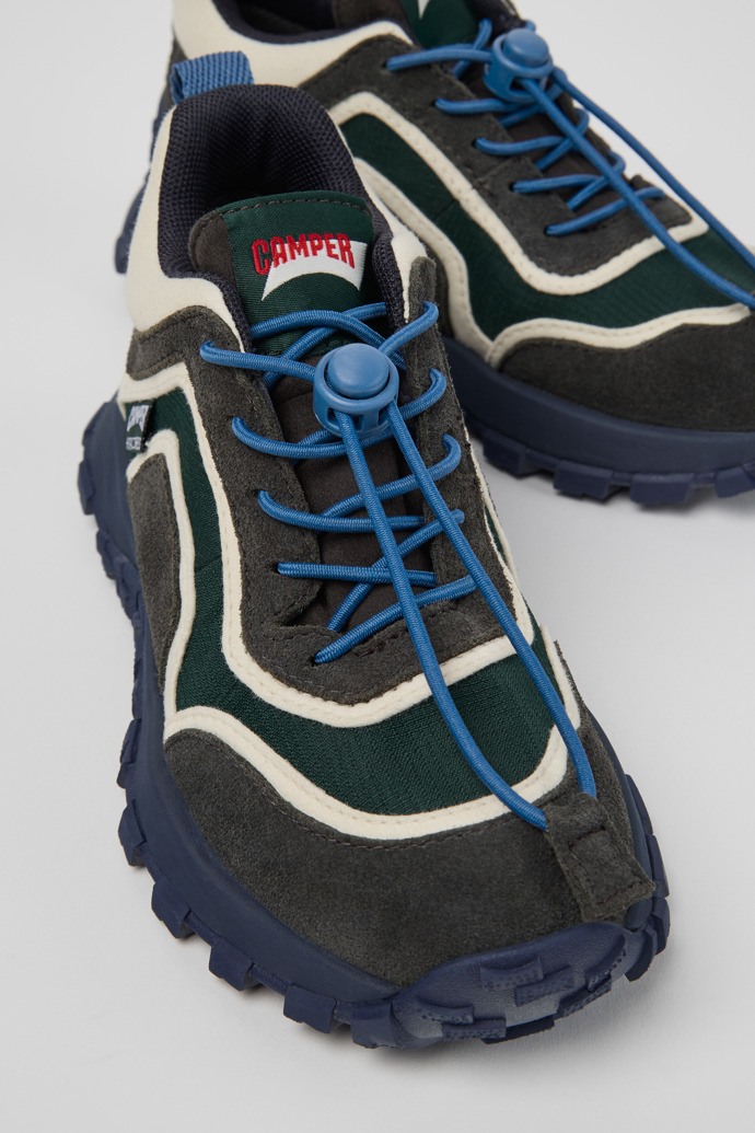 Drift Trail Multicolor Textile and Nubuck Sneaker Booties for Kids.