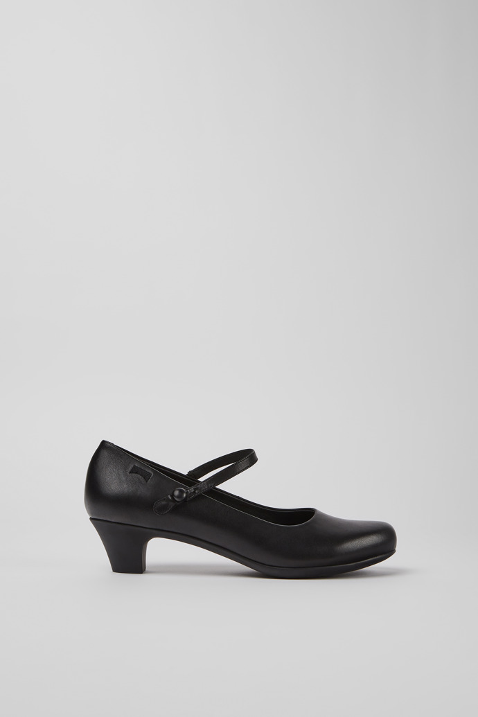 Helena Black Leather Shoes for Women.