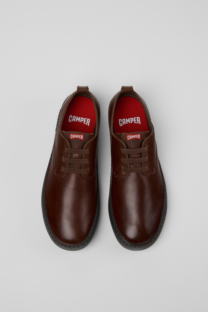 Peu Touring Brown Leather Shoes for Men.