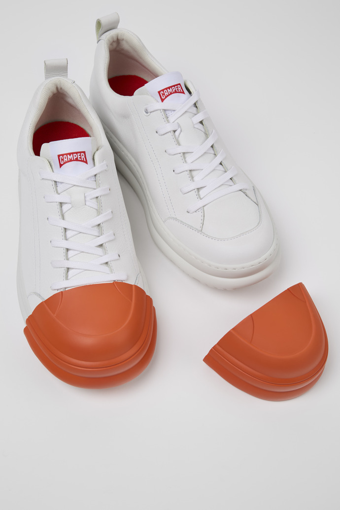 Junction Runner White leather sneakers for women