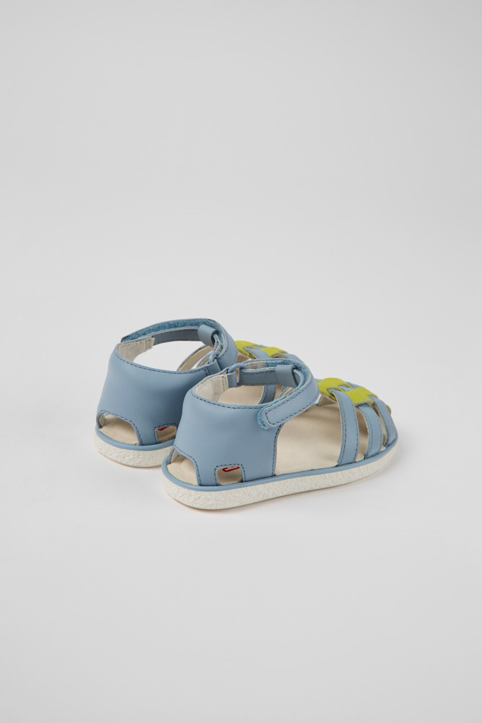 Miko Blue and green leather sandals for kids