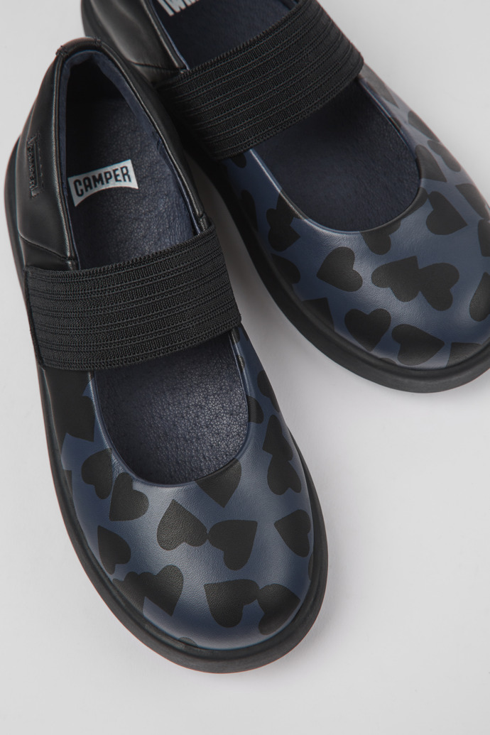 Twins Black leather Mary Jane shoes for kids