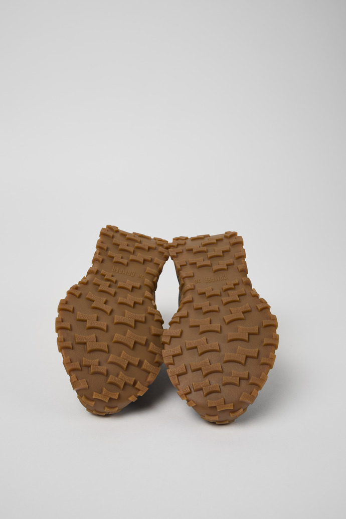 Drift Trail Black Leather and Nubuck Sneaker for kids