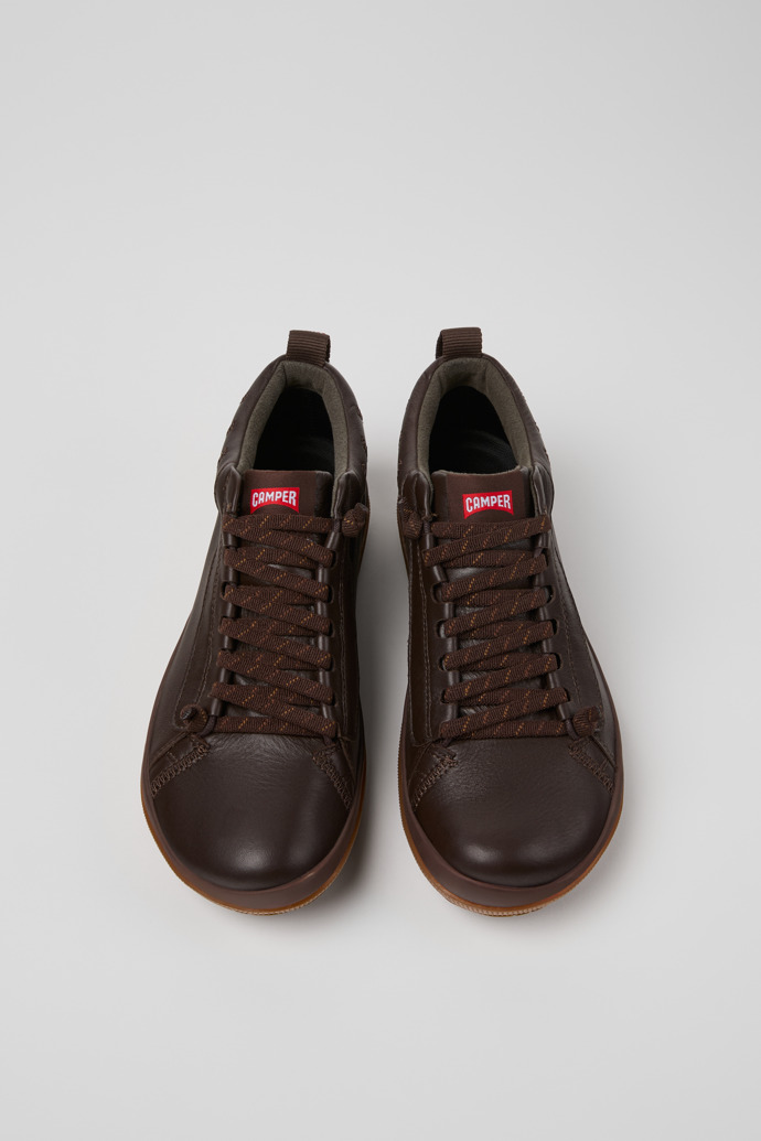 Peu Pista GM - GORE-TEX Brown Leather Ankle Boots for Men.