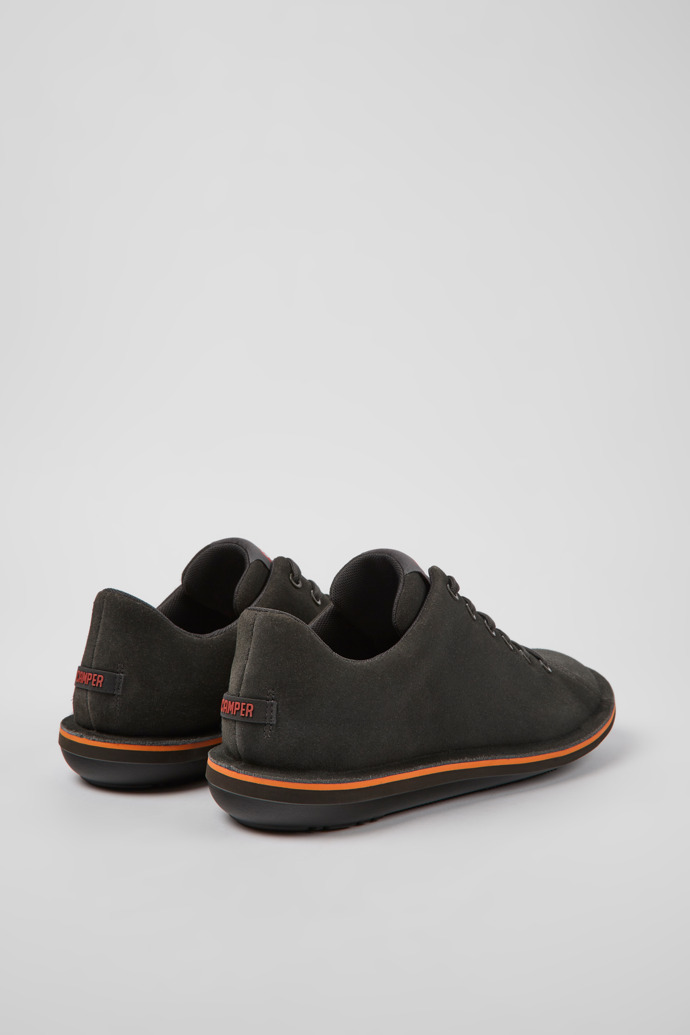 Beetle Gray Nubuck Shoes for Men.