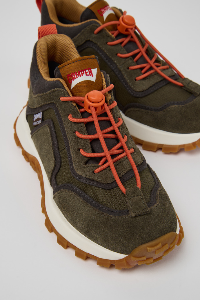 Drift Trail Multicolor Textile and Nubuck Sneaker Booties for Kids.