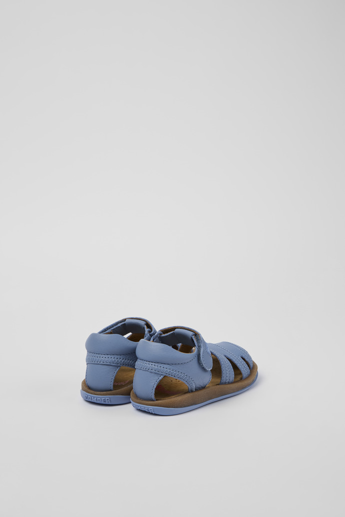 Bicho Blue Leather Sandal