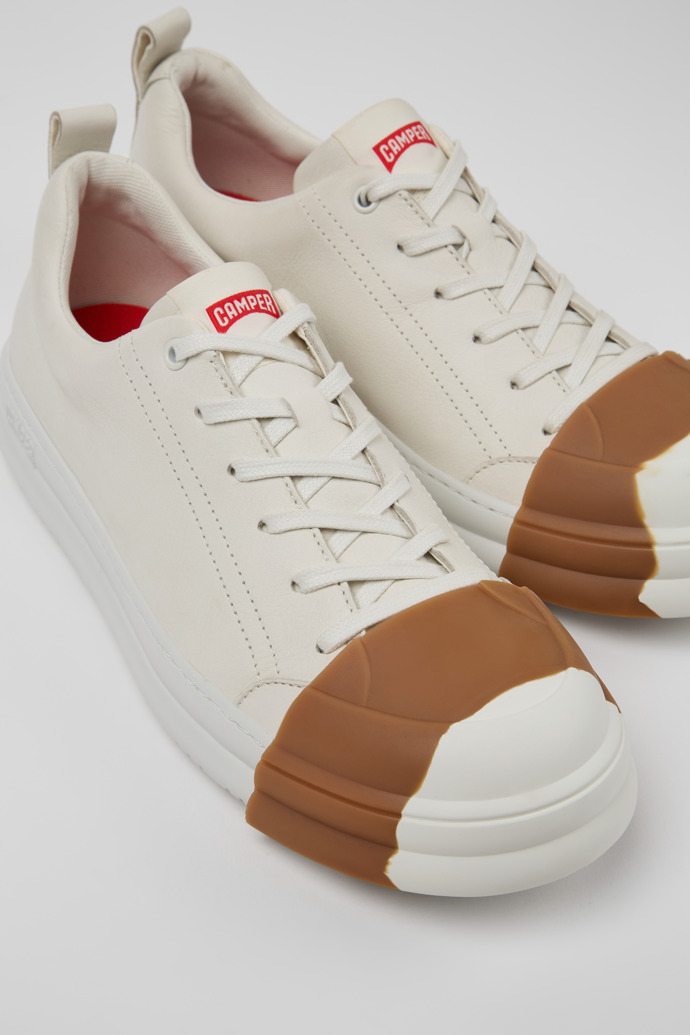 Junction Runner White Leather Men's Sneakers.
