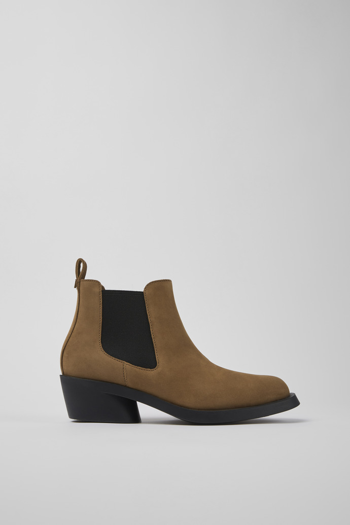 Bonnie Brown nubuck ankle boots for women