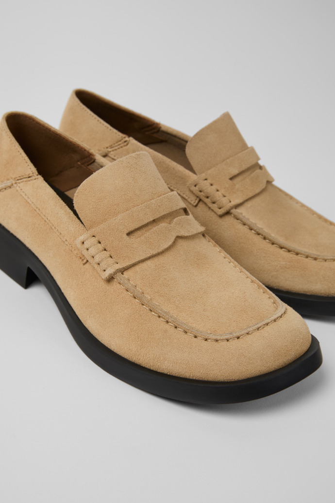 Dana Beige Nubuck Moccasin/Ballerina for Women.