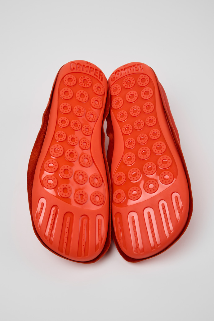 Camper x ISSEY MIYAKE - Peu Form Red Leather Women's Shoe.