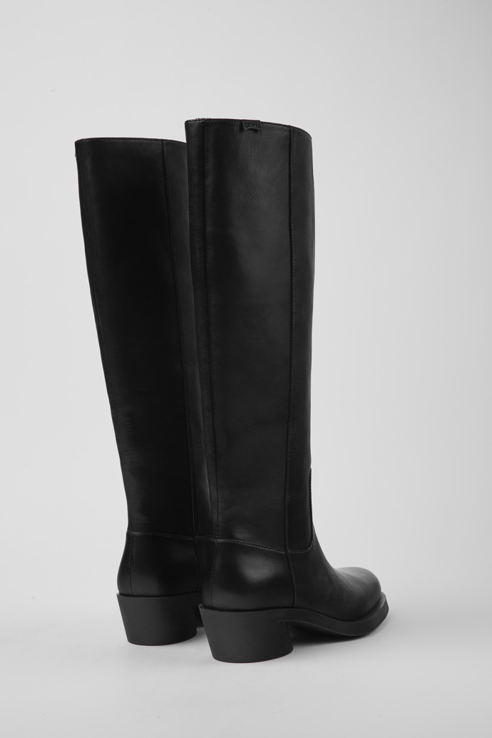 Bonnie Black leather boots for women