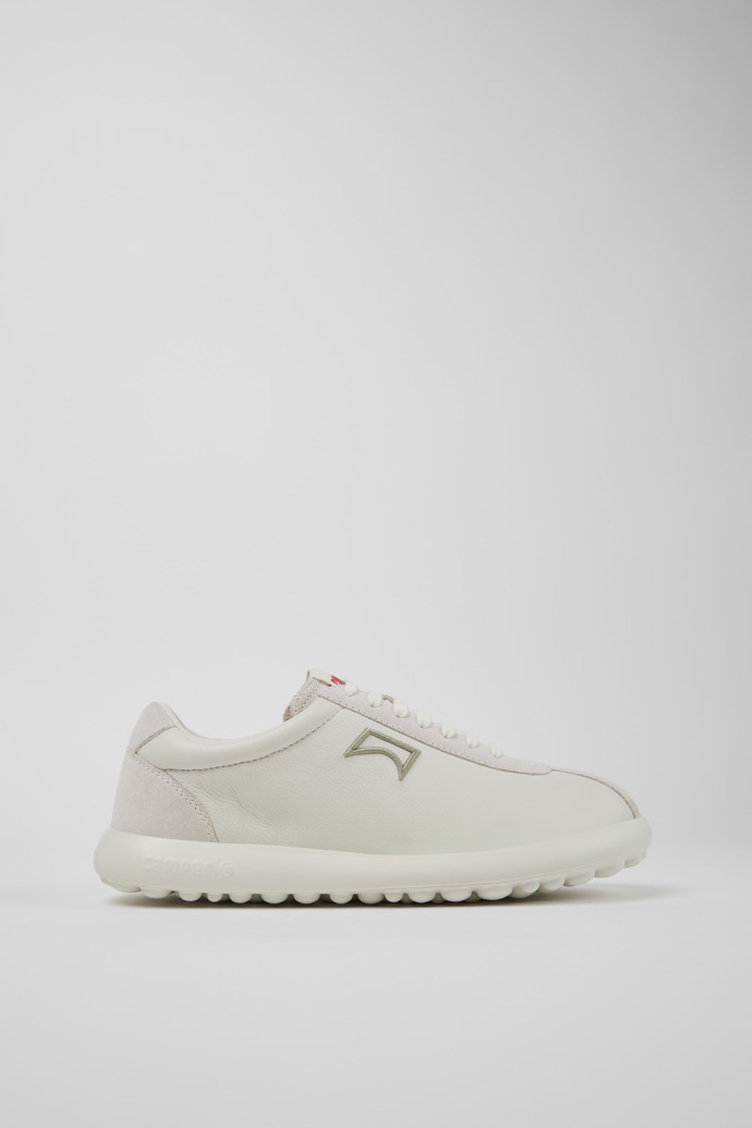 Pelotas XLF White Leather and Nubuck Sneakers for Men.
