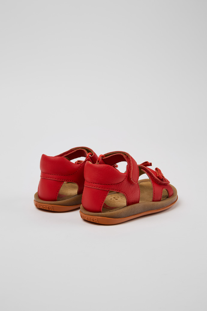 Twins Red Leather Kids' Sandal for Children.