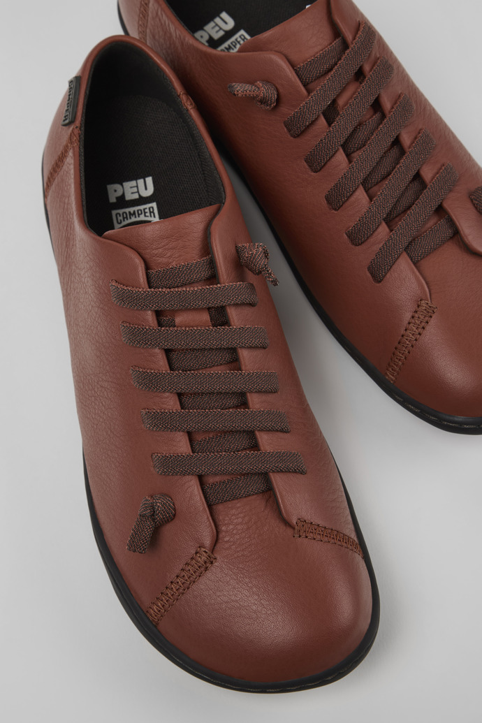 Peu Red Leather Shoes for Women