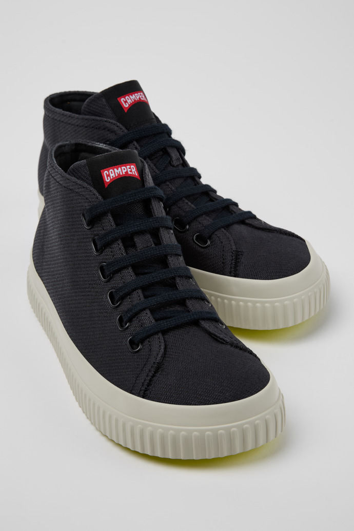 Peu Roda Black recycled cotton sneakers for women