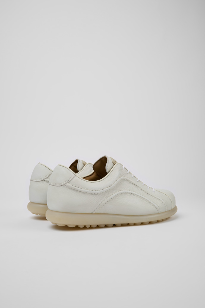 Pelotas White non-dyed leather sneakers for men