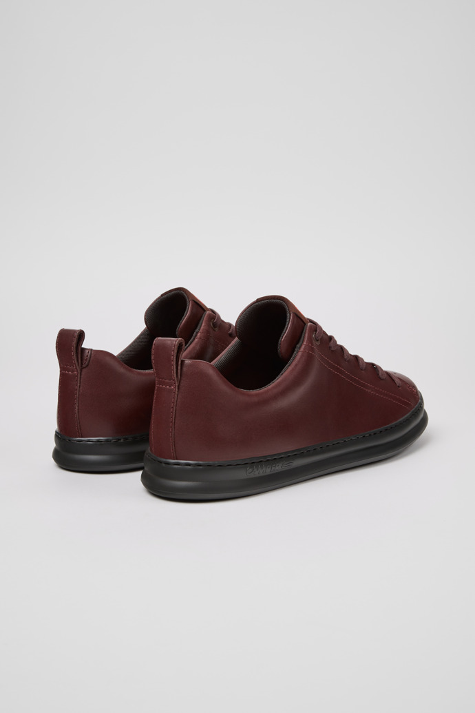 Runner Burgundy Leather Sneakers for Men.