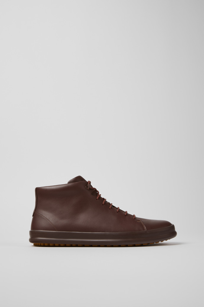 Chasis Sport Brown Leather Ankle Boots for Men.