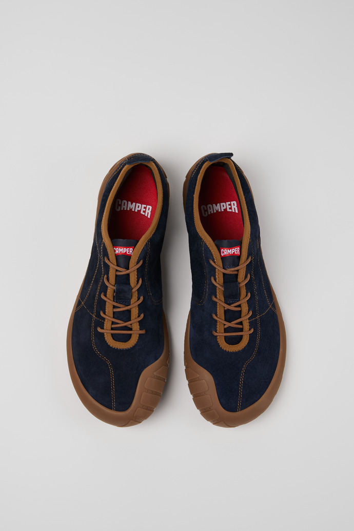 Peu Path Blue Nubuck Sneakers for Men.