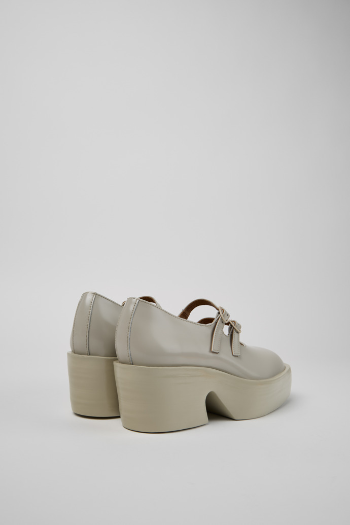 Billie Gray Leather Moccasins for Women.