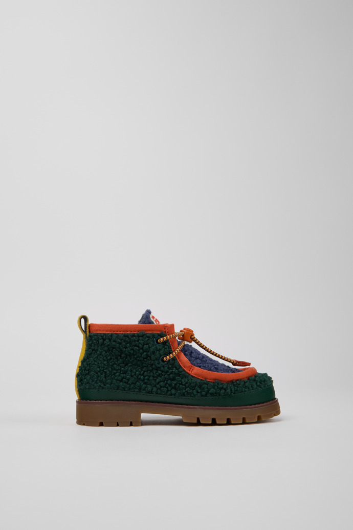 Bobo Choses x Camper Multicolor Textile and Leather Ankle Boots for Kids.