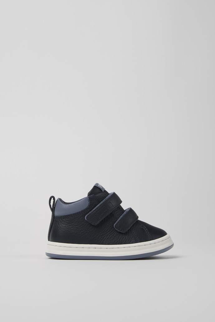 Runner Blue and gray leather sneakers for kids