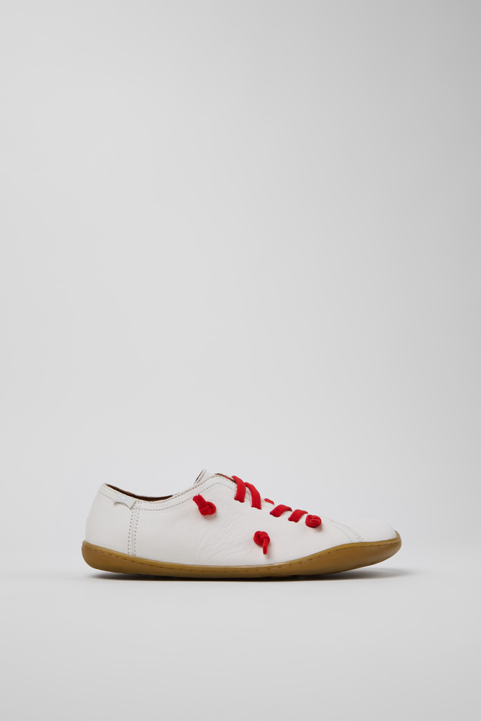 Twins White Leather Women's Shoe.